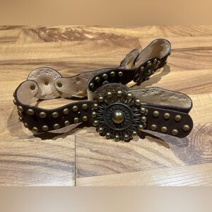 Lake Shore Drive Accessories Belt Boho Genuine Leather Brown Size M/L